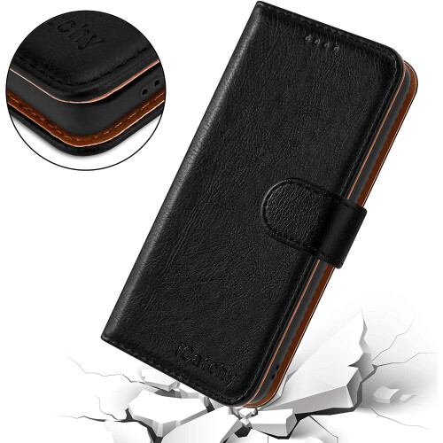 (Black) For Samsung Galaxy S21 Ultra 5G Leather Case 2