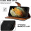 (Black) For Samsung Galaxy S21 Ultra 5G Leather Case 4