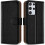 (Black) For Samsung Galaxy S21 Ultra 5G Leather Case 1