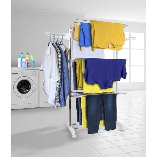 Hyfive Clothes Airer Drying Rack Extra Large 3 Tier Clothes Drying Rail