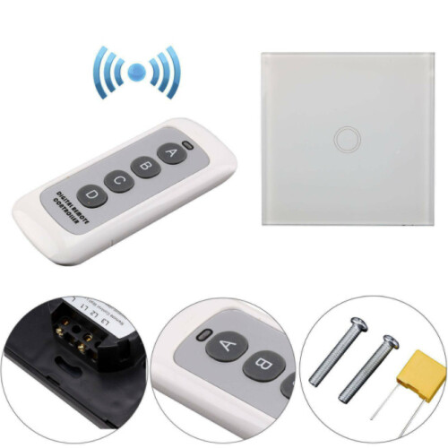 Wireless Smart Home Touch Wall Lamp Light Switch With Remote Control 2