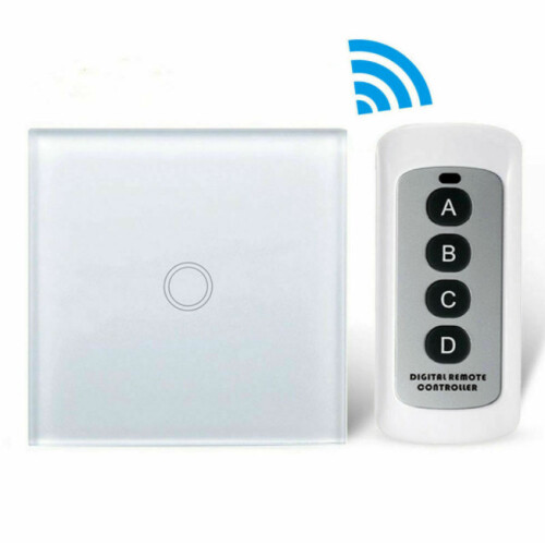 Wireless Smart Home Touch Wall Lamp Light Switch With Remote Control