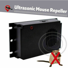 Ultrasonic Pest Repeller for Home & Car - Safe 12.5 kHz Mouse & Rat Rodent Control, Battery Powered (4xLR14)