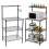 Living And Home 4 Tier Kitchen Storage Rack Shelf Organiser with Hooks 6