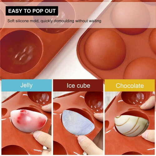 Semi Sphere Silicone Mold Chocolate Mould for Making Chocolate Valentine's Day 1