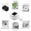 6 Pack Gutter Solar Lights Outdoor LED Waterproof Sink Lights Solar Powered 5