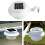6 Pack Gutter Solar Lights Outdoor LED Waterproof Sink Lights Solar Powered 7