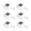 6 Pack Gutter Solar Lights Outdoor LED Waterproof Sink Lights Solar Powered 2