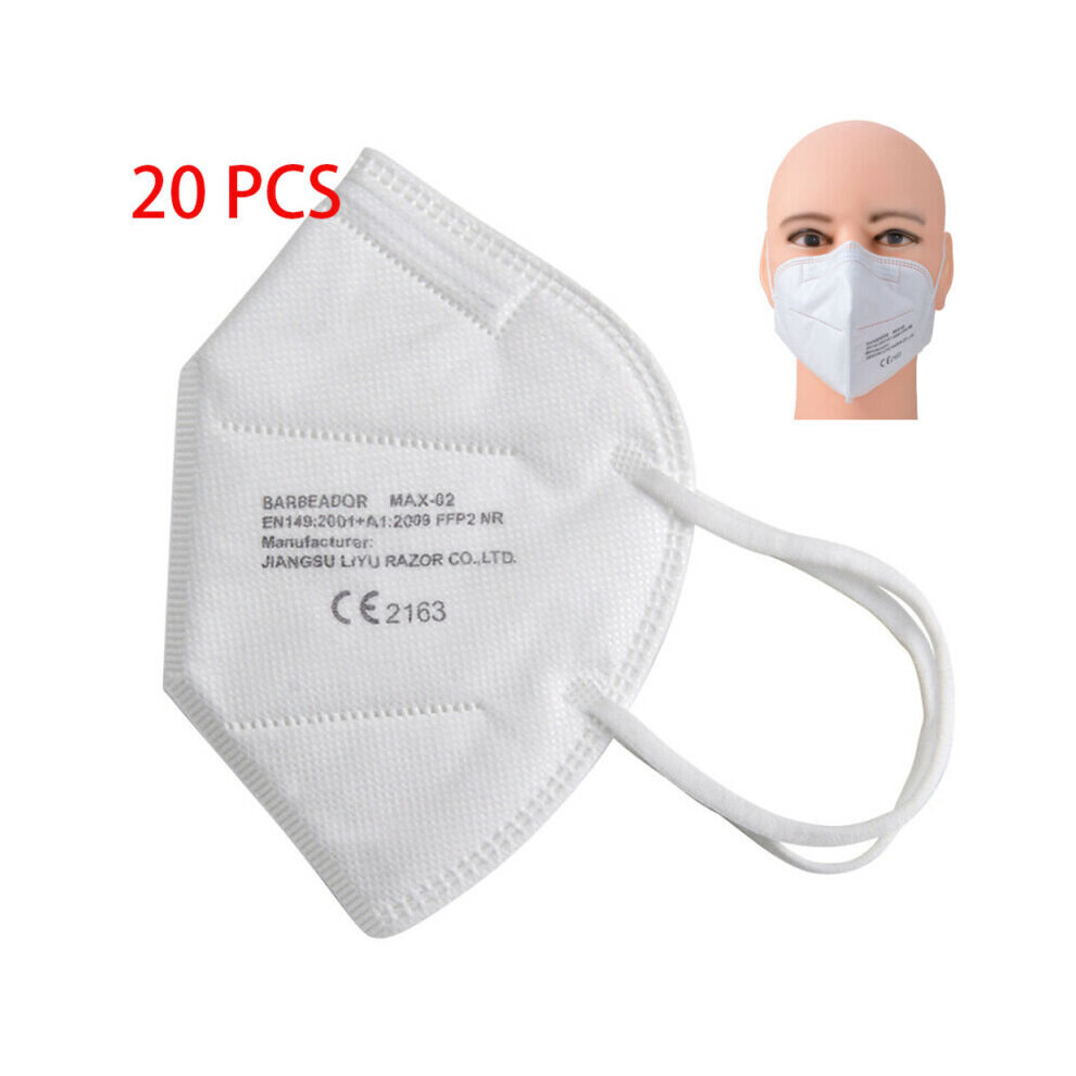 (20PCS) Pro N95 FFP2 Protective Face Masks Respirator Face Cover CE