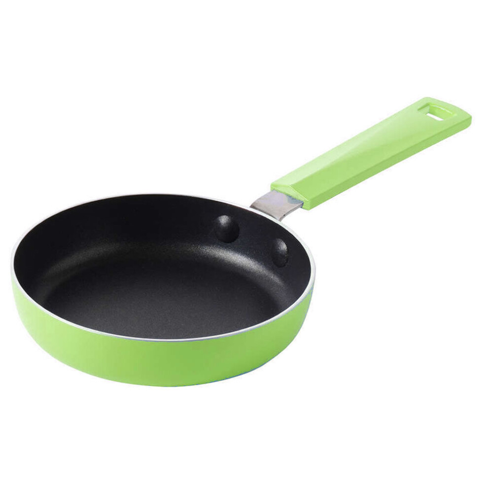 (Green) Mini Frying Pan Small Flat Non-stick Cookware