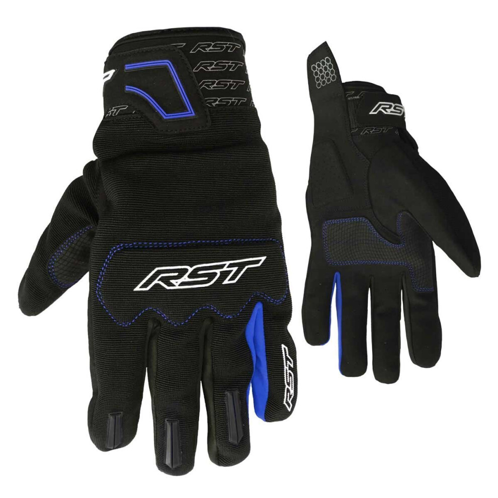 (9 (M)) RST Rider CE Textile Gloves Blue / Black-image-OPC-P6N89Q7-NEW