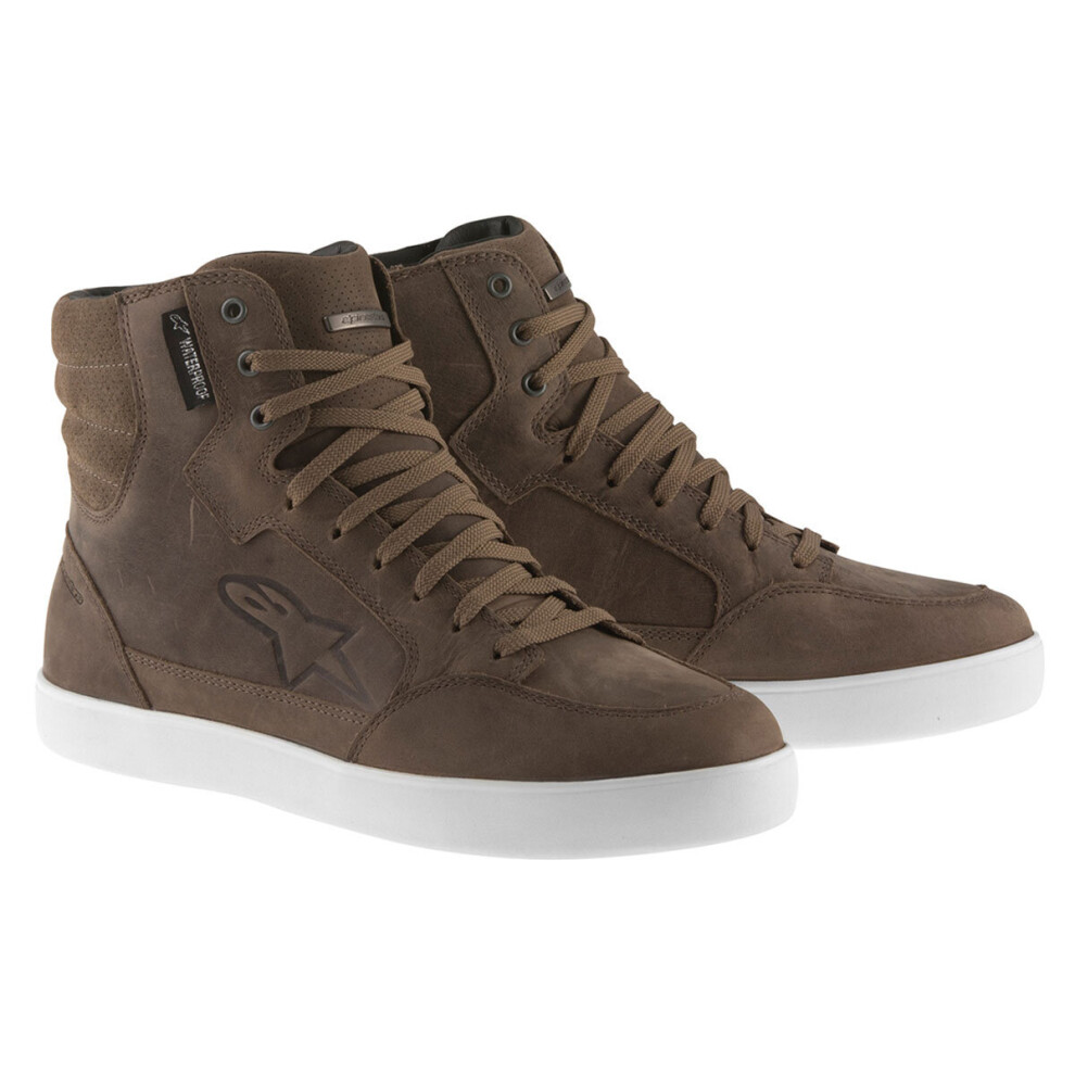 (42) Alpinestars J-6 Waterproof Shoes Brown 8051194678300