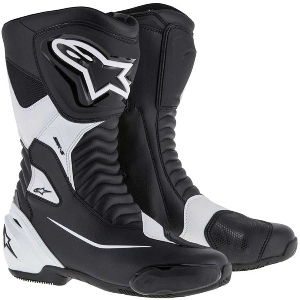 (49) Alpinestars Smx S Boots Black / White White,Black 8021506618836