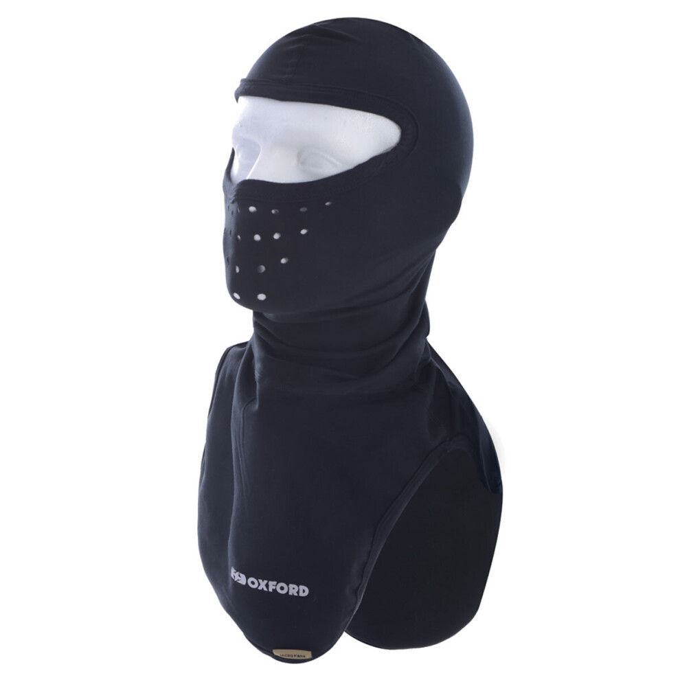 Oxford Deluxe Micro Fibre Balaclava Black 5030009351846