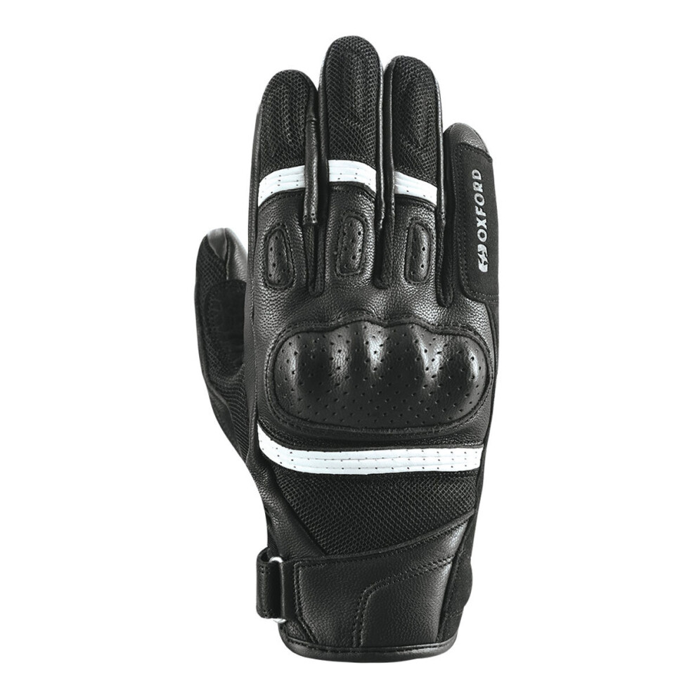 (3XL) Oxford RP-6S CE Leather Gloves Black / White-image-OPC-P6N8CBX-NEW