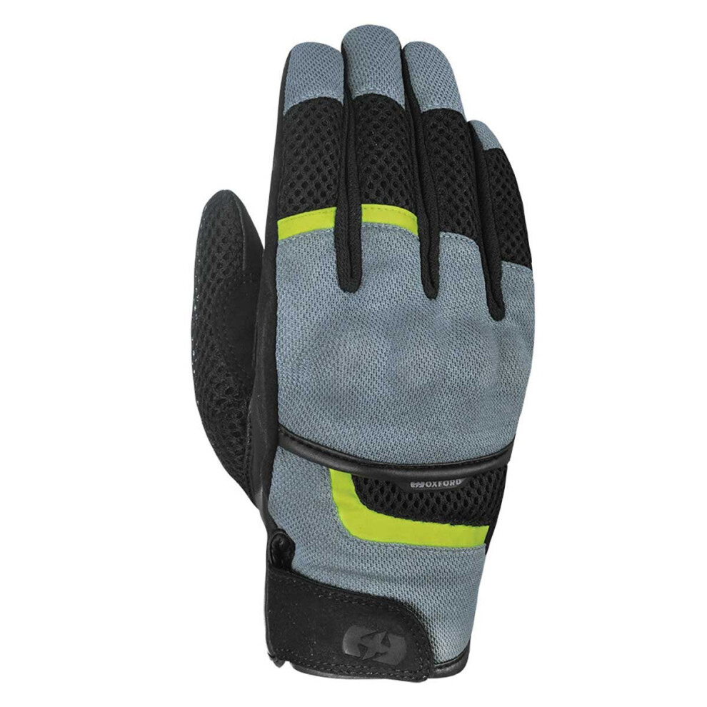 (L) Oxford Brisbane Air Textile Gloves Charcoal / Black-image-OPC-P6N8GJ5-NEW