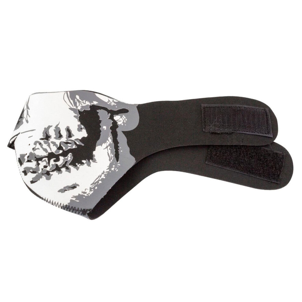 Bike It Neoprene Face Mask With Skull Design Black / White White,Black 5034862431691