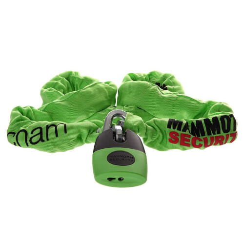 Mammoth Thatcham Square Chain With Shackle Lock - 12mm X 1.2m