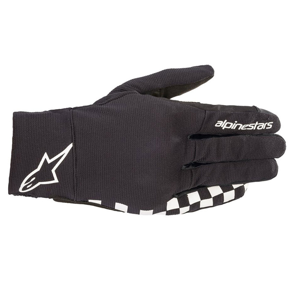 (3Xl) Alpinestars Reef Textile Gloves / White Black 8059175198748