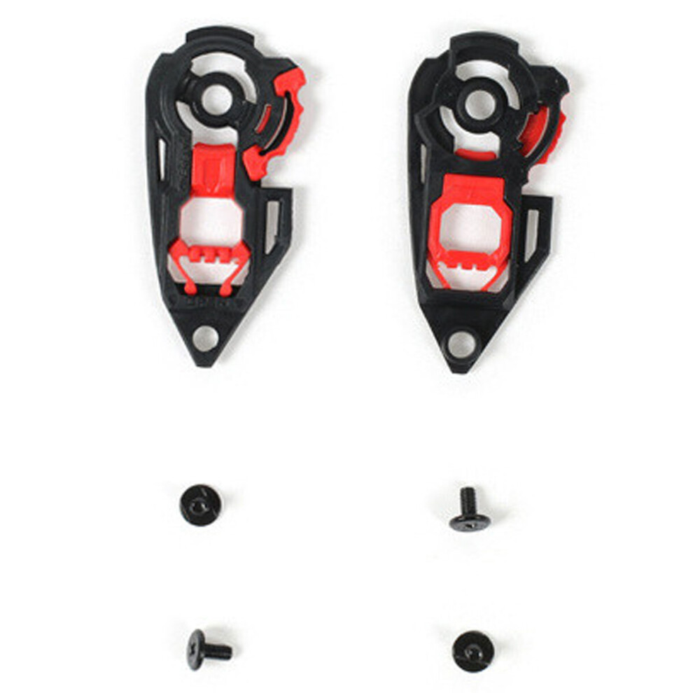 Agv Gt2 Visor Mechanism With Screws Black / Red Black,Red 8026656498352