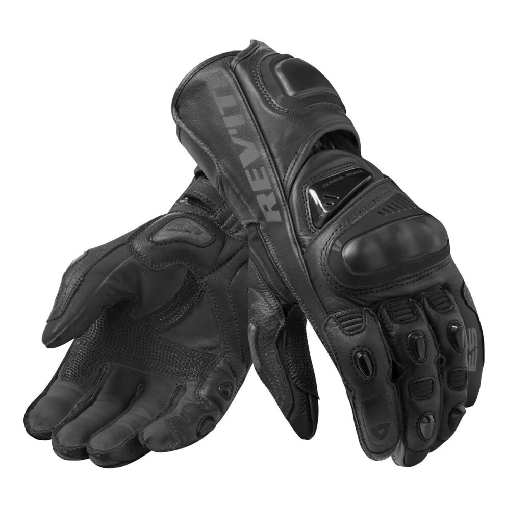 (2XL) Revit Jerez 3 Leather Gloves Black-image-OPC-P6N8V86-NEW
