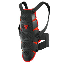 D - Dainese Pro-Speed Back Protector Black / Red - Long - XS-M