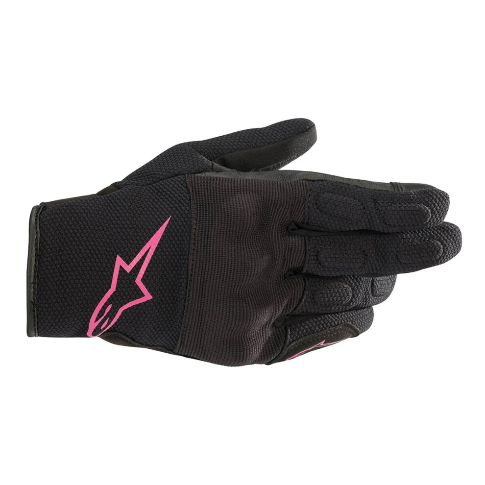 (S) Alpinestars Stella S Max Drystar Ladies Textile Gloves / Fuchsia Black 8059175099342