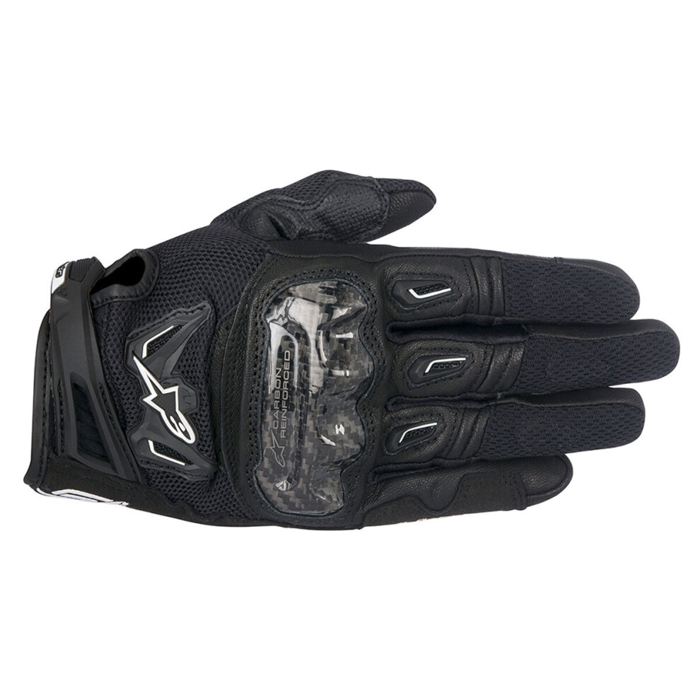(M) Alpinestars Stella Smx 2 Air Carbon V2 Ladies Leather Gloves Black 8021506612230