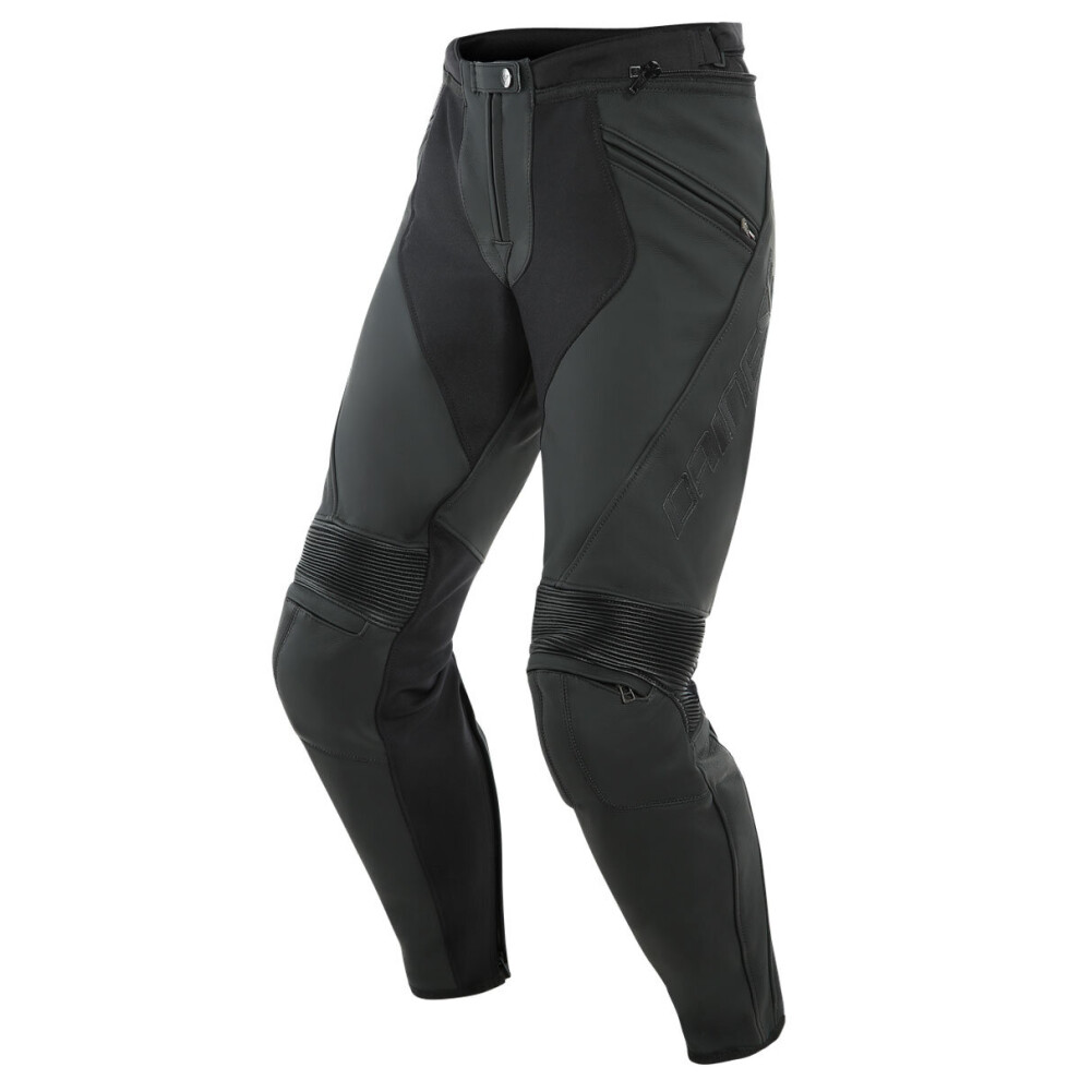 (56) D - Dainese Pony 3 Leather Trouser Matt Black 8051019132192