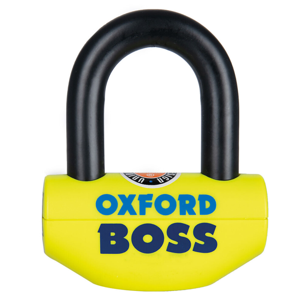 Oxford Boss Disc Lock Fluo - 12.7 Mm Shackle Yellow 5030009000393