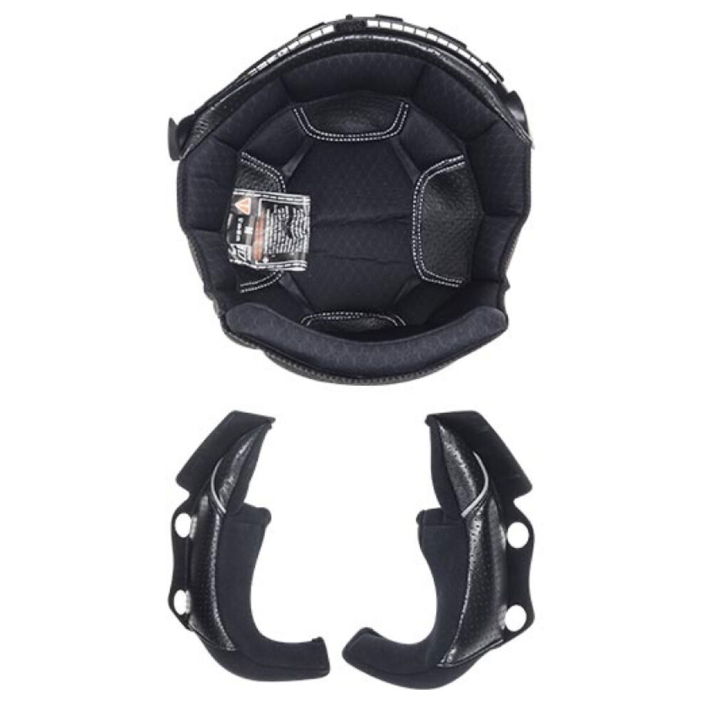(L) Ls2 Replacement Liner Kit For Of601 Bob Carbon Helmets Black 6934432862889