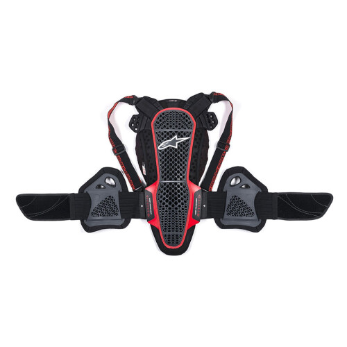 (L) Alpinestars Nucleon KR-3 Back Protector Smoke / Black / Red
