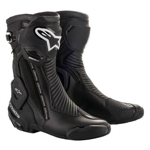 (46) Alpinestars SMX Plus V2 Gore-Tex Boots Black / Silver