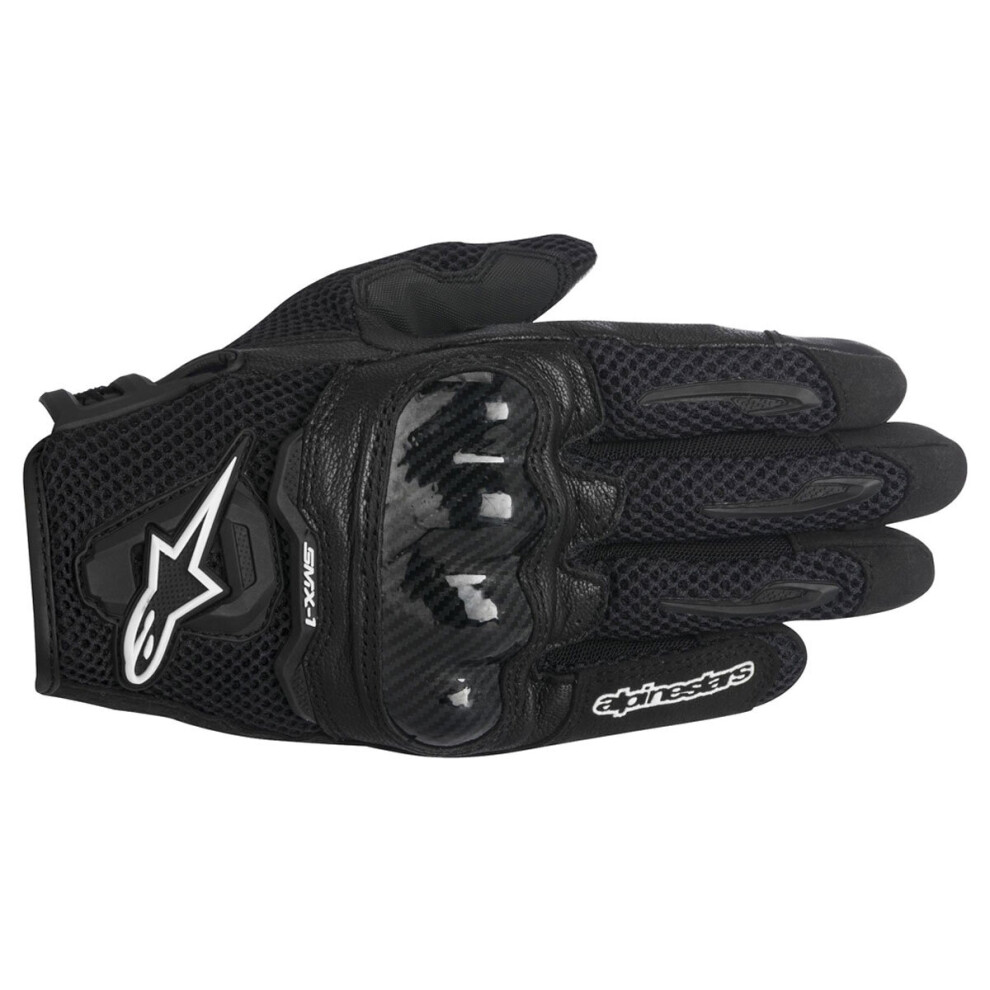 (Xl) Alpinestars Smx-1 Air V2 Leather Gloves Black 8033637055763