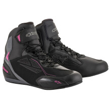 (6) Alpinestars Stella Faster-3 Drystar Ladies Shoes Black / Dark Grey / Fuchsia