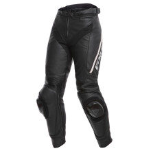 (54) D - Dainese Delta 3 Ladies Leather Trouser Black / Black / White