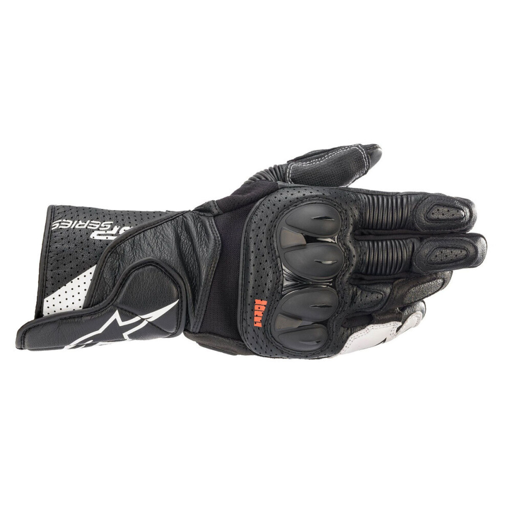 (2Xl) Alpinestars Sp-2 V3 Leather Gloves / White Black 8059175285349