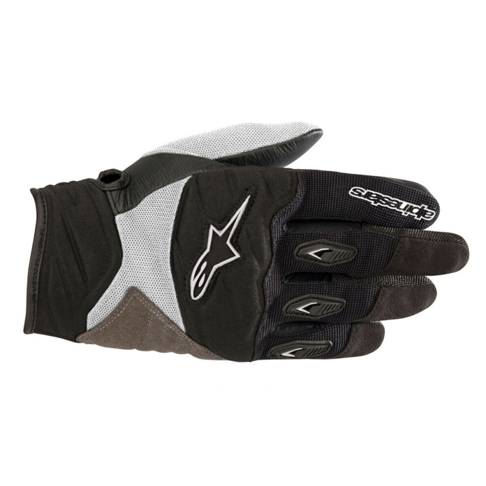 (L) Alpinestars Stella Shore Ladies Textile Gloves / White Black 8033637030258