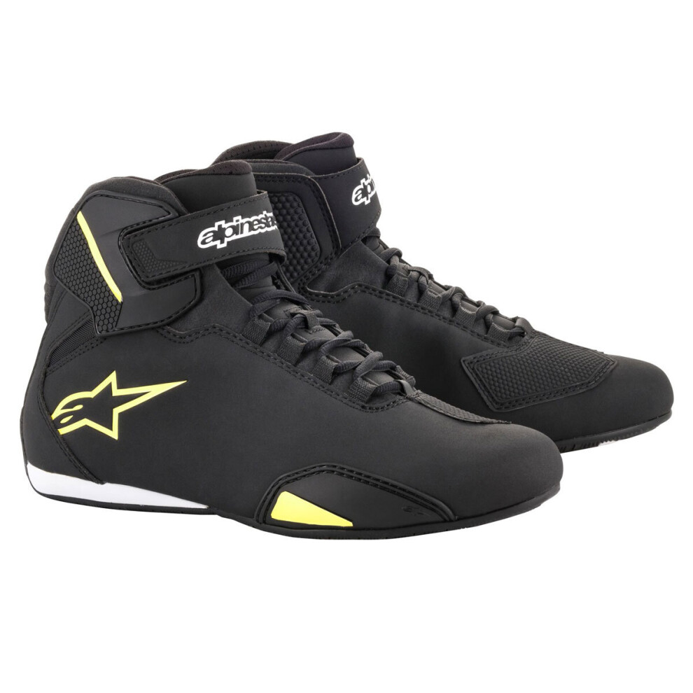 (13) Alpinestars Sektor Shoes Black / Fluo Yellow Black,Yellow 8033637961156