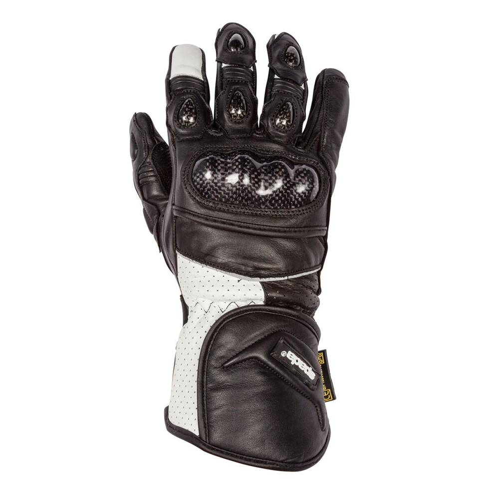 (S) Spada Beam Ce Ladies Leather Gloves Black / White White,Black 5032173145504