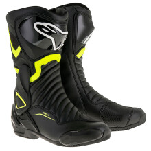 (41) Alpinestars SMX 6 V2 Boots Black / Fluo Yellow