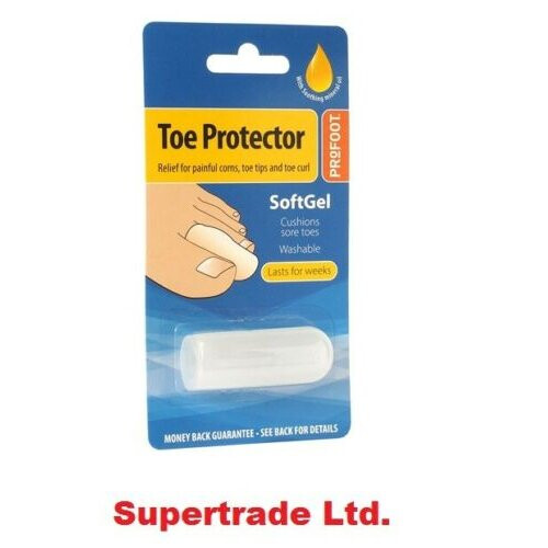 2 X Profoot SoftGel Toe & Finger Protector Corn Toe Tips/ Curl One Size Fits All