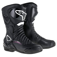 (37) Alpinestars Stella SMX 6 V2 Drystar Ladies Boots Black / White / Fuchsia