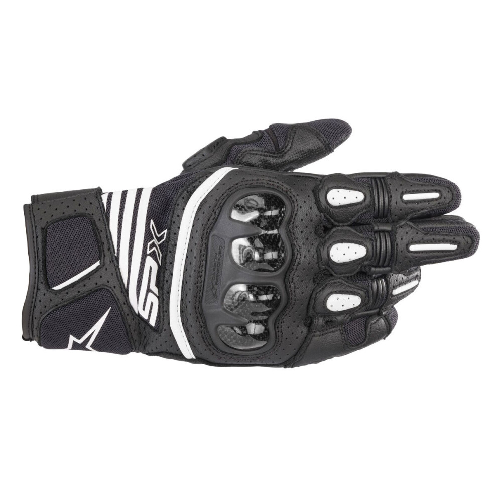 (S) Alpinestars Sp-X Air Carbon V2 Summer Leather Gloves Black 8033637972701