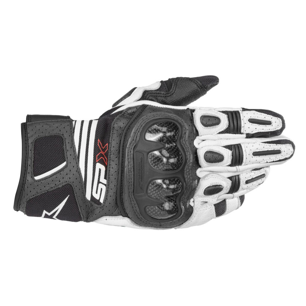 (M) Alpinestars Sp-X Air Carbon V2 Leather Gloves Black / White White,Black 8033637972770