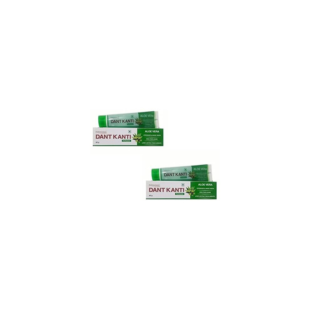 Patanjali Dant Kanti Toothpaste Aloe Vera 80G (Pack Of 3)