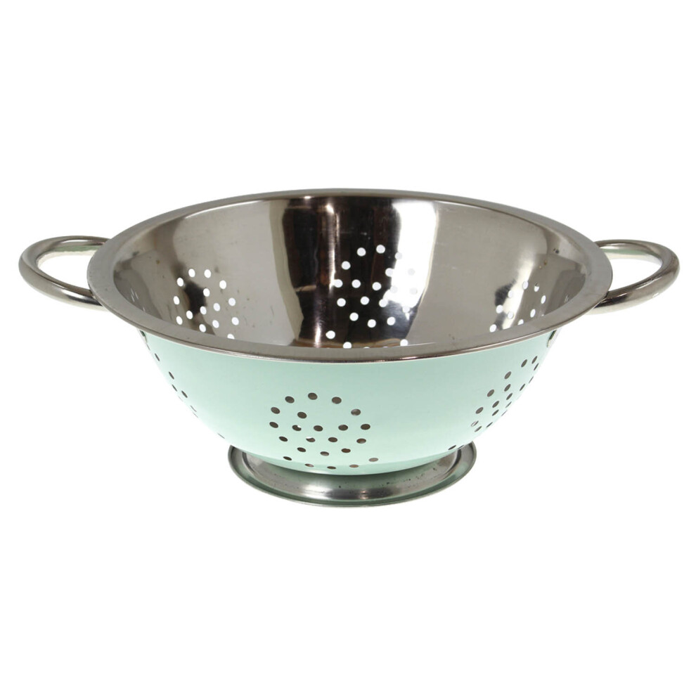 Stainless Steel Colander Vegetable Salad Pasta Spaghetti Drainer Strainer Mint
