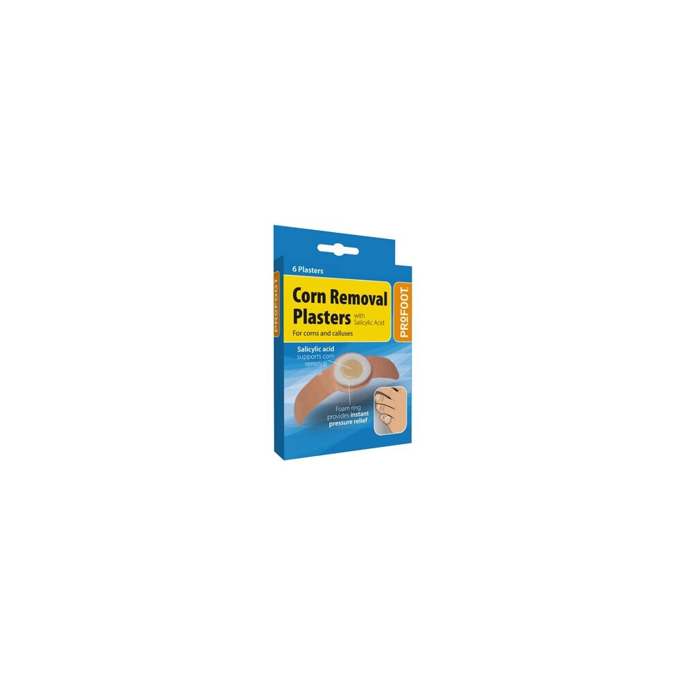 Profoot Corn Removal Plaster, Ideal For The Removal Of Corns And Calluses - Corn Caps - 6 Packs Of 6