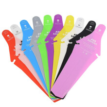 (Pink) Bicycle Rear Fenders Waterproof Mudguard Folding Cycling Plastic