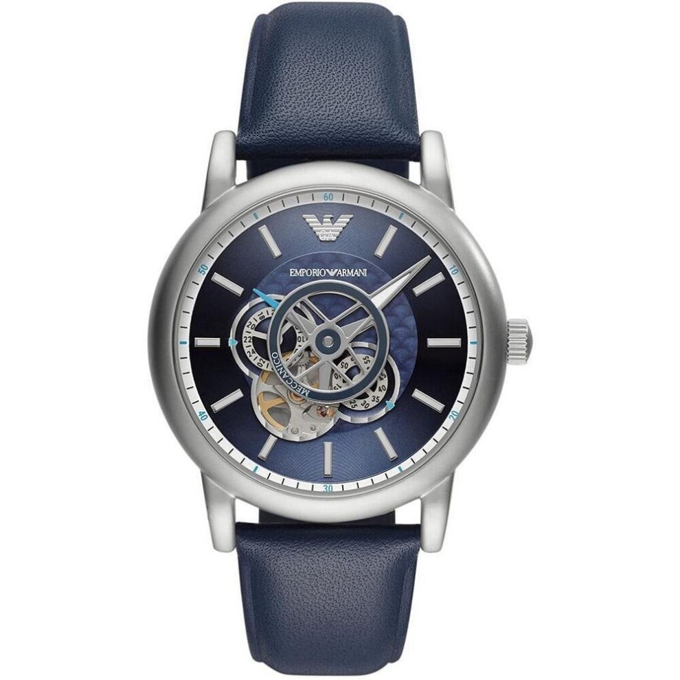 Armani Emporio Ar60011 Chronograph Automatic Dial Men's Watch Blue